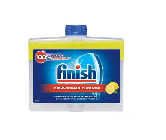 Solutie de curatare pentru masina de spalat vase, Finish Lemon 250 ml 